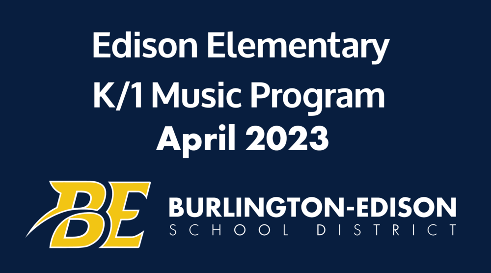Kindergarten and 1st Grade Music Program April 2023